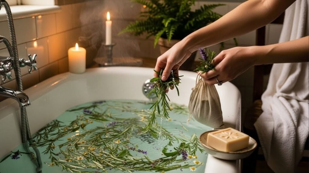 Esse banho natural com ervas simples pode mudar a forma como você cuida do seu corpo e da sua energia no dia a dia