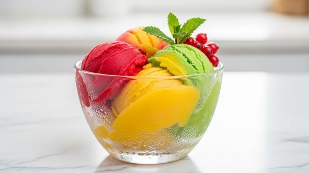 Como transformar fruta congelada e água em um sorbet cremoso e natural