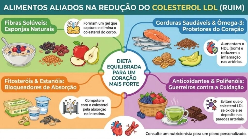 Esses alimentos simples têm um efeito direto no colesterol e pouca gente está aproveitando