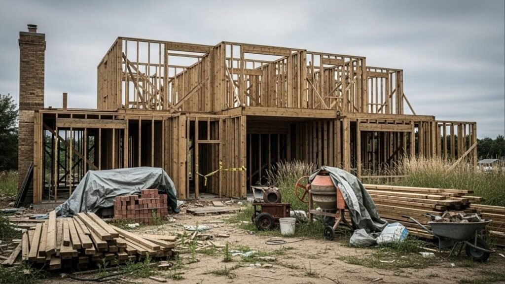 Casal vê sonho da casa própria virar pesadelo após obra parar e construtora entrar em recuperação judicial