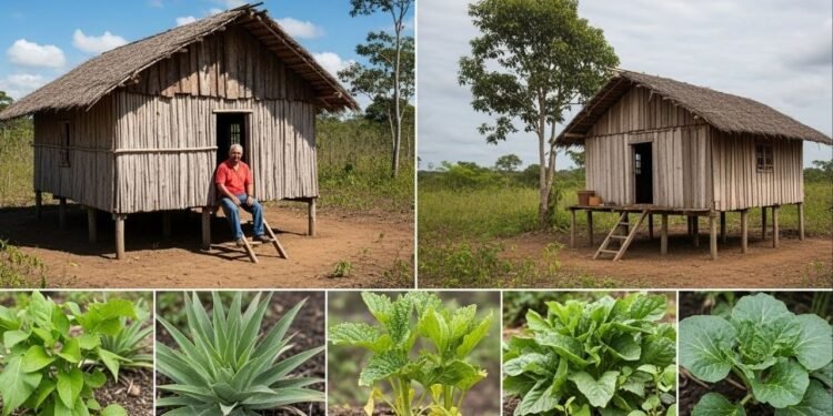 Homem vive isolado há 40 anos no mato gaúcho, planta tudo o que consome e enfrenta seca que ameaça sua lavoura