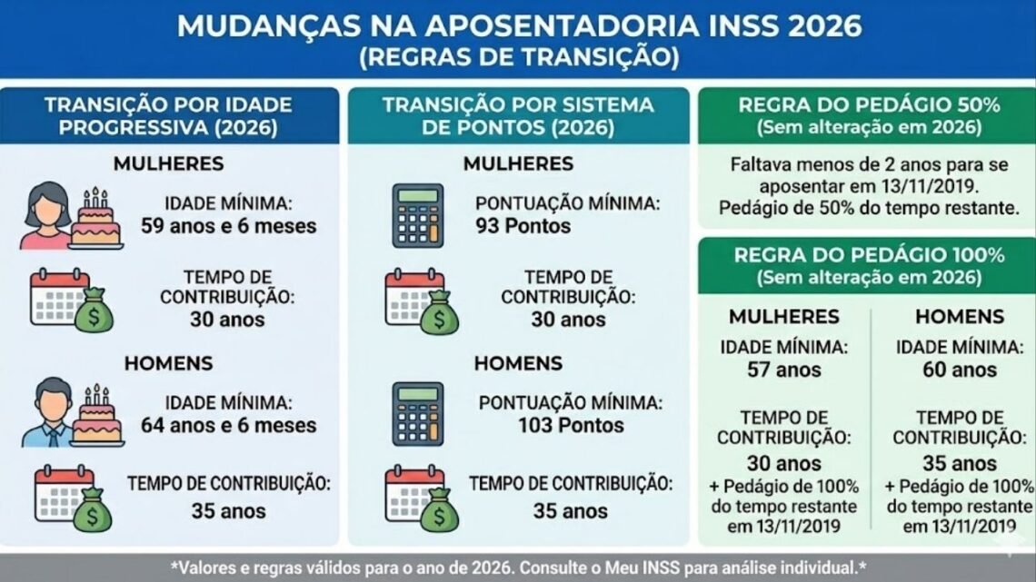 As regras da aposentadoria mudaram em 2026 e você pode ter que ...