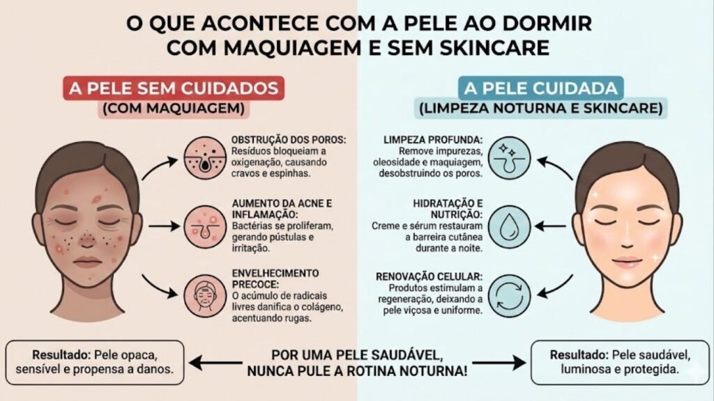 Não vá dormir antes de fazer isso! A rotina noturna que transforma sua pele sem você perceber enquanto dorme