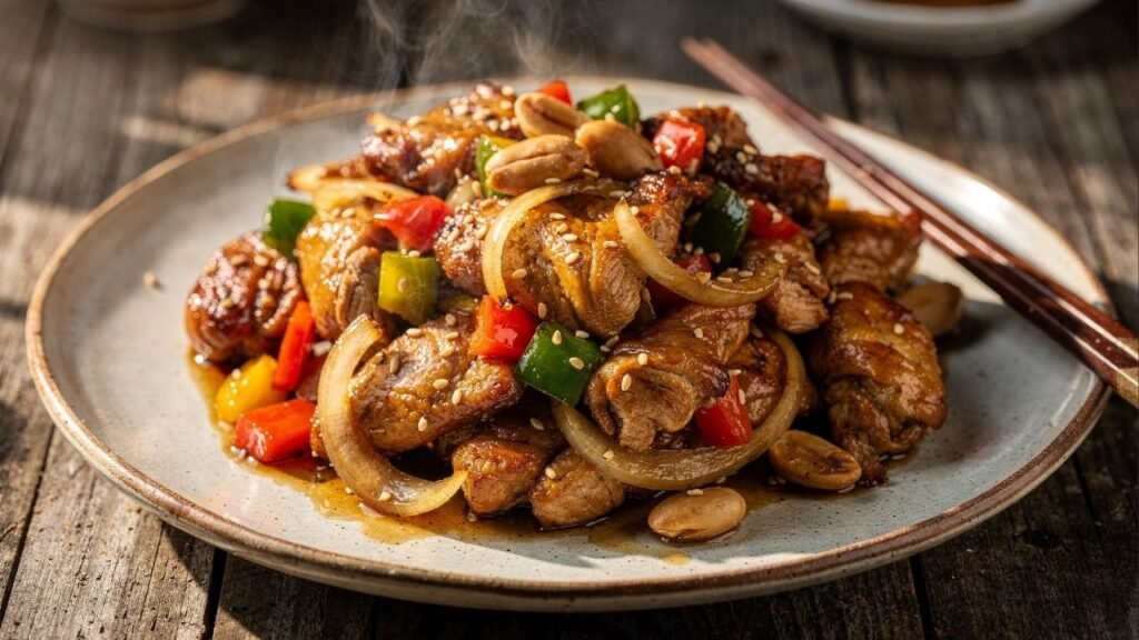 Quer frango xadrez com textura de restaurante? Essa técnica pouco conhecida evita carne seca e garante o molho perfeito em minutos