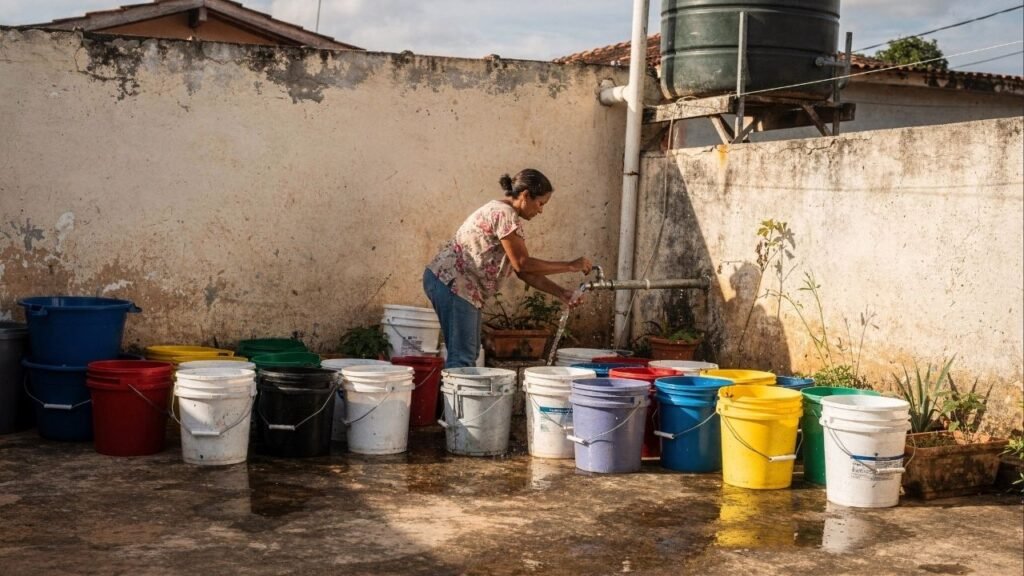 Projeto no Senado quer distribuir caixas d’água para famílias sem reservatório e enfrenta a falta de abastecimento nas áreas mais pobres