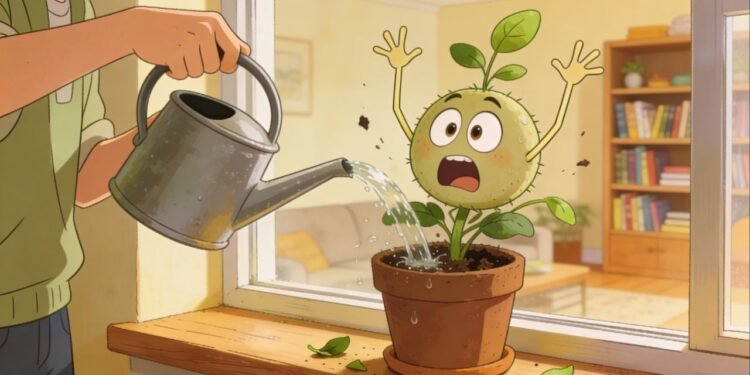 Você pode estar matando sua planta com carinho demais e regando tanto que ela literalmente sufoca sem que você perceba