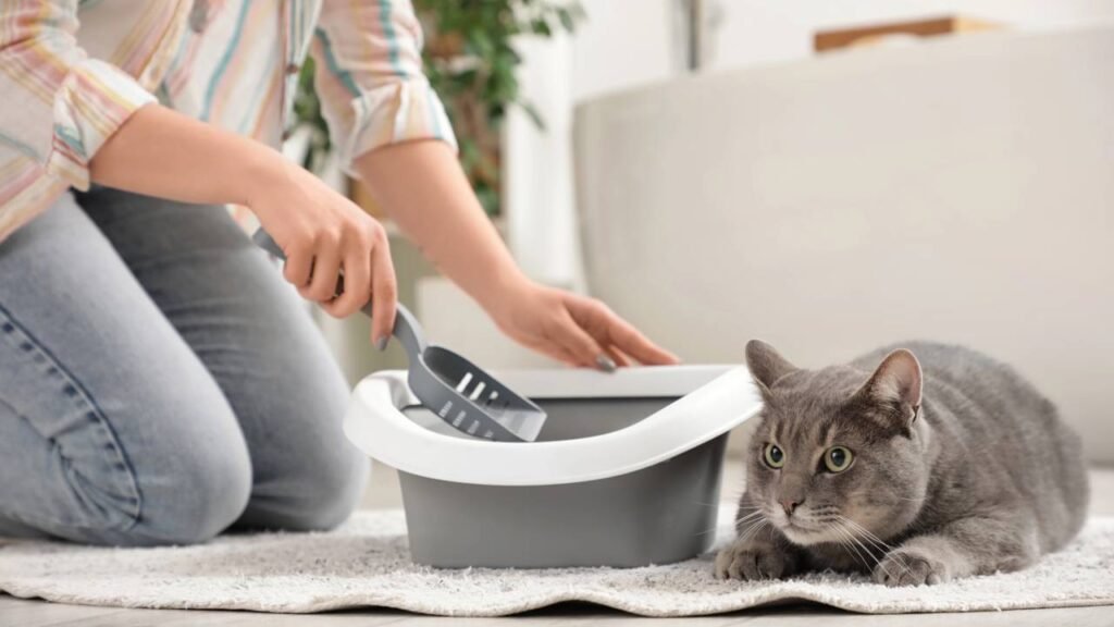 Um material comum pode substituir a areia do seu gato