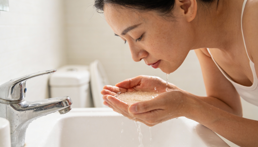 Lavar o rosto com água de arroz: aqui estão 5 benefícios e como fazer.