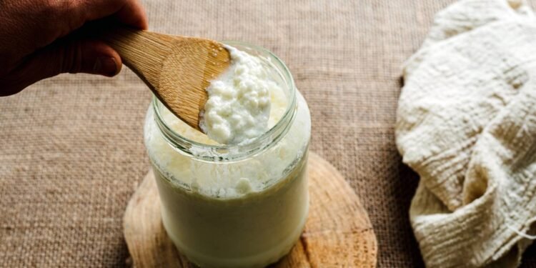 O kefir é uma bebida fermentada feita a partir de leite ou água, conhecida por conter micro-organismos vivos - Créditos: depositphotos.com / joaquincorbalan