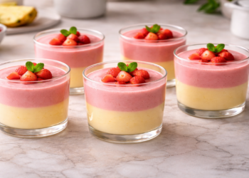 Essa deliciosa sobremesa feita com apenas 2 ingredientes fica pronta em 5 minutos!