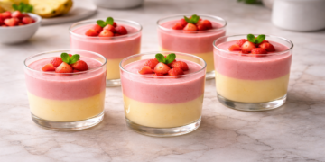 Essa deliciosa sobremesa feita com apenas 2 ingredientes fica pronta em 5 minutos!