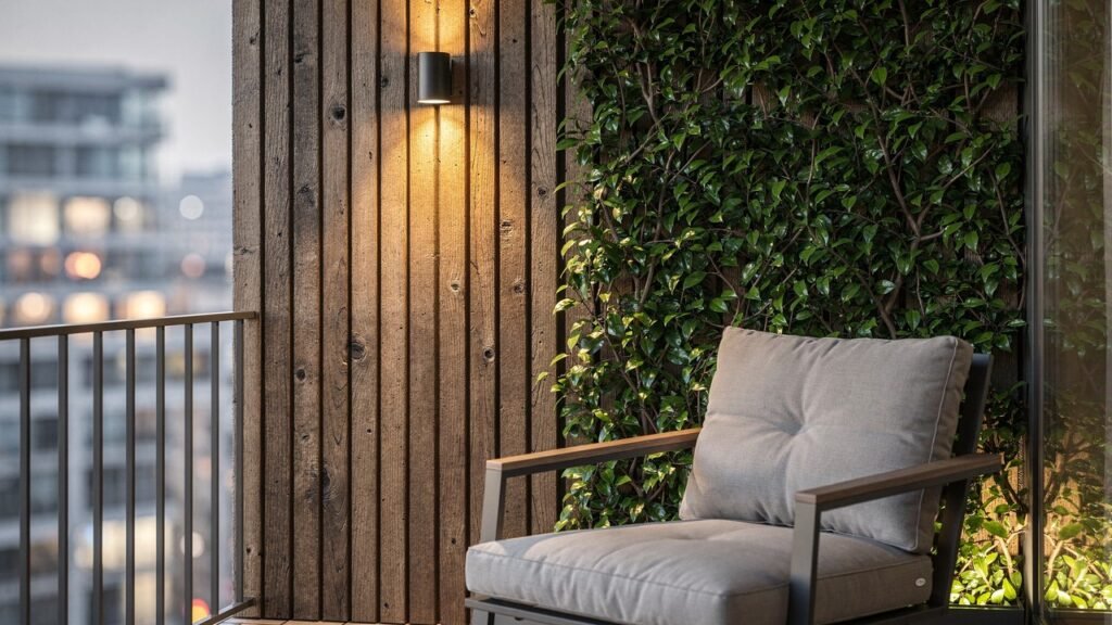 Como pequenos ajustes na varanda criam privacidade, conforto e um cantinho relaxante que parece até outra casa