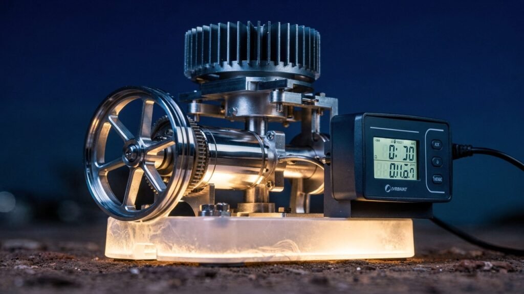 Novo motor usa o frio do céu noturno para gerar energia sem combustível e já conseguiu mover um ventilador em testes