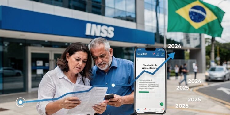 Aposentadoria muda novamente em 2026 e quem contribuía antes de 2019 precisa revisar idade, pontos e pedágios para não perder dinheiro