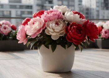 A flor que mudou as varandas pequenas: peônia não irrita o nariz e ainda traz vida ao espaço como poucas plantas fazem