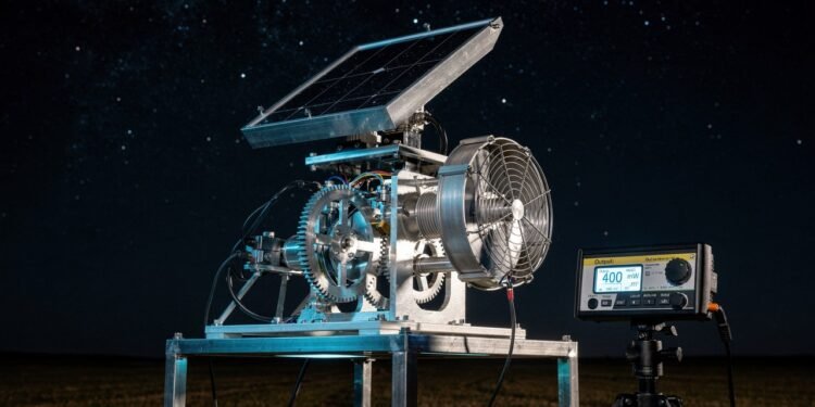 Novo motor usa o frio do céu noturno para gerar energia sem combustível e já conseguiu mover um ventilador em testes
