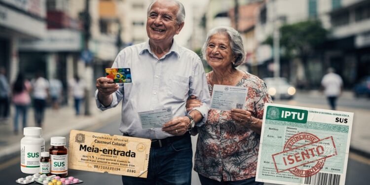 Veja tudo que quem já passou dos 60 pode receber de graça ou com desconto, incluindo benefícios que muita gente desconhece