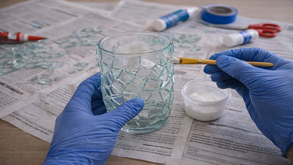 Como reciclar copo de vidro quebrado com segurança e estilo