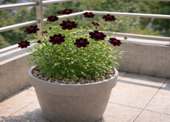 Cosmos chocolate é a flor mais rara do jardim