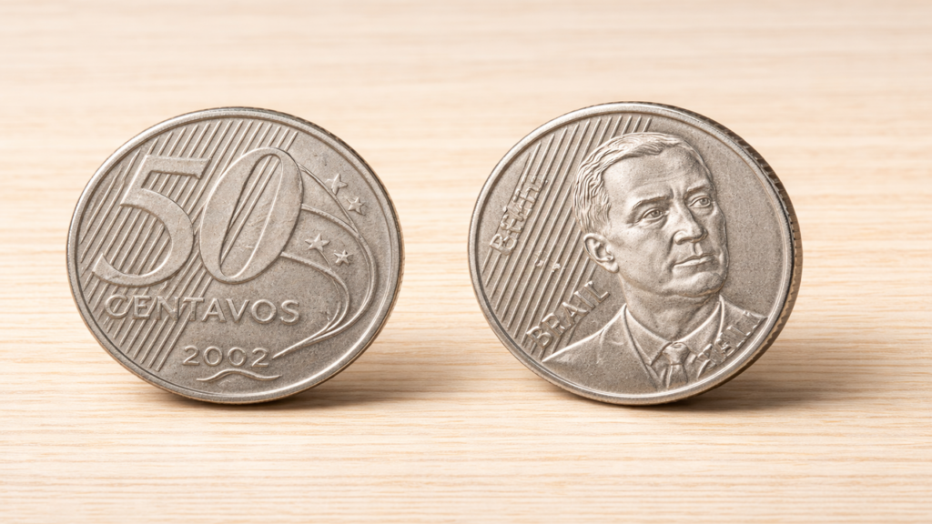 Moedas de 50 centavos podem valer mais do que parecem