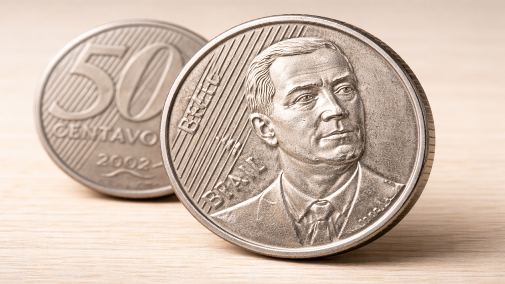 Moedas de 50 centavos podem valer mais do que parecem