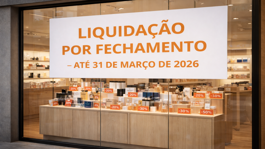 Liquidação por fechamento da Perfumerías Prieto