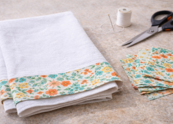 Pano de prato caseiro que economiza dinheiro