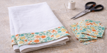 Pano de prato caseiro que economiza dinheiro