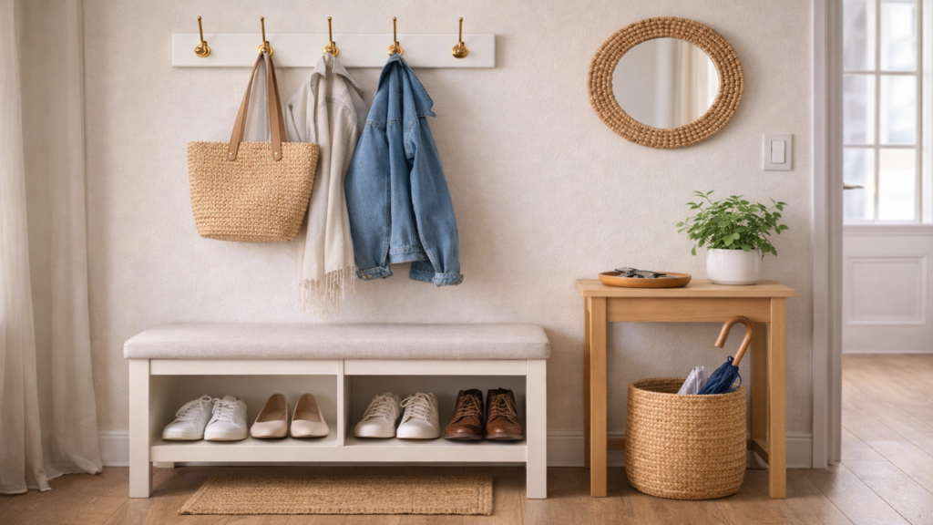 O detalhe mais importante no hall pequeno