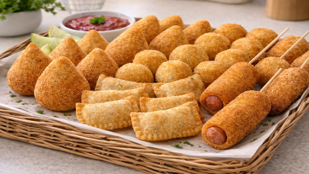 A forma mais prática de fazer salgados fritos