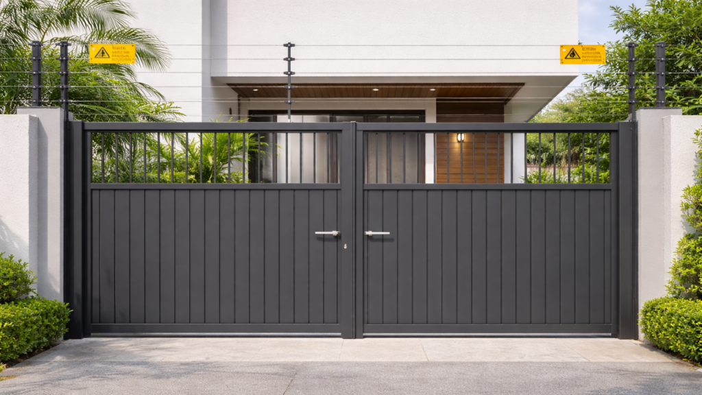 Cerca elétrica garante proteção contínua dia e noite