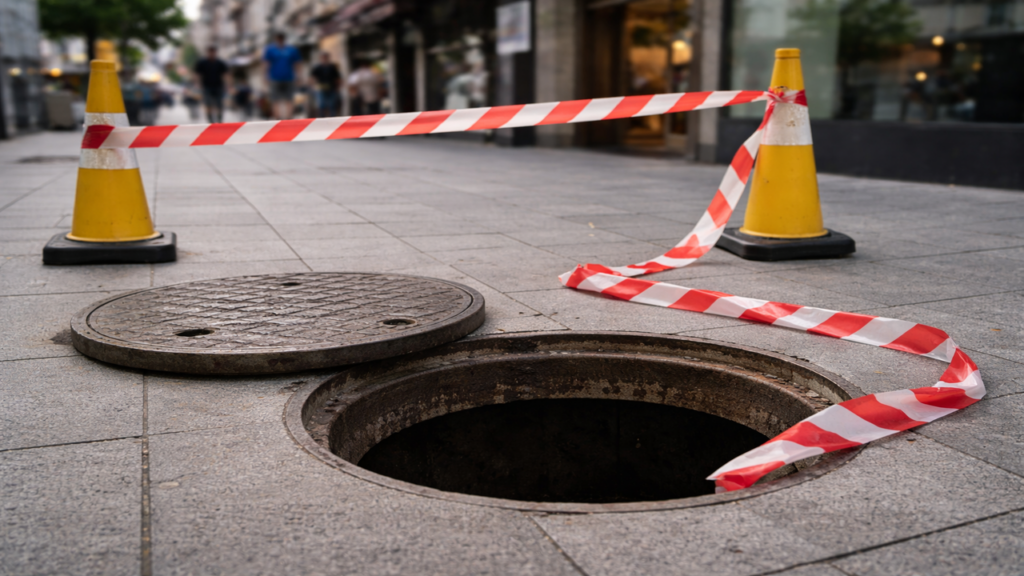Bueiro destampado termina em condenação do município