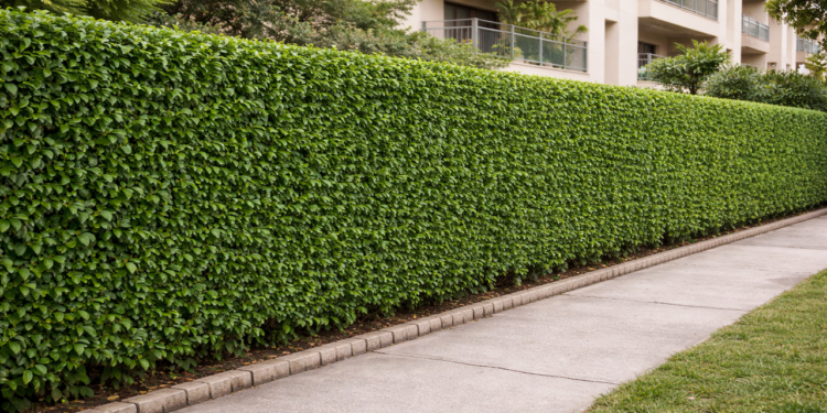 Ficus benjamina é a melhor cerca viva do condomínio