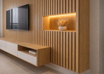 Painel ripado é a melhor escolha para TV