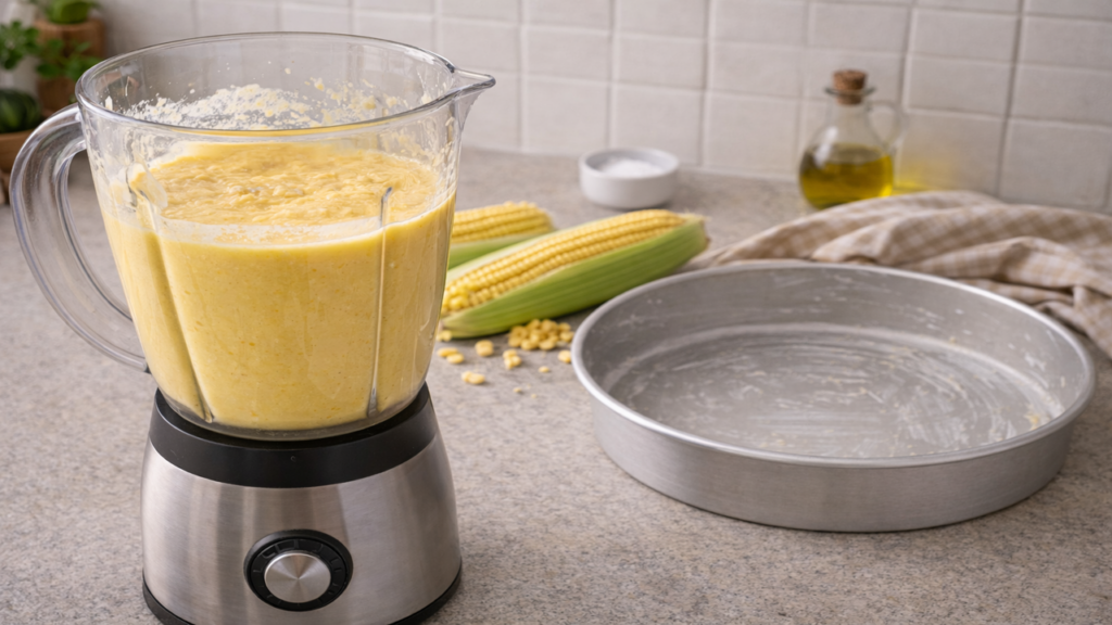 O bolo de milho mais cremoso do forno