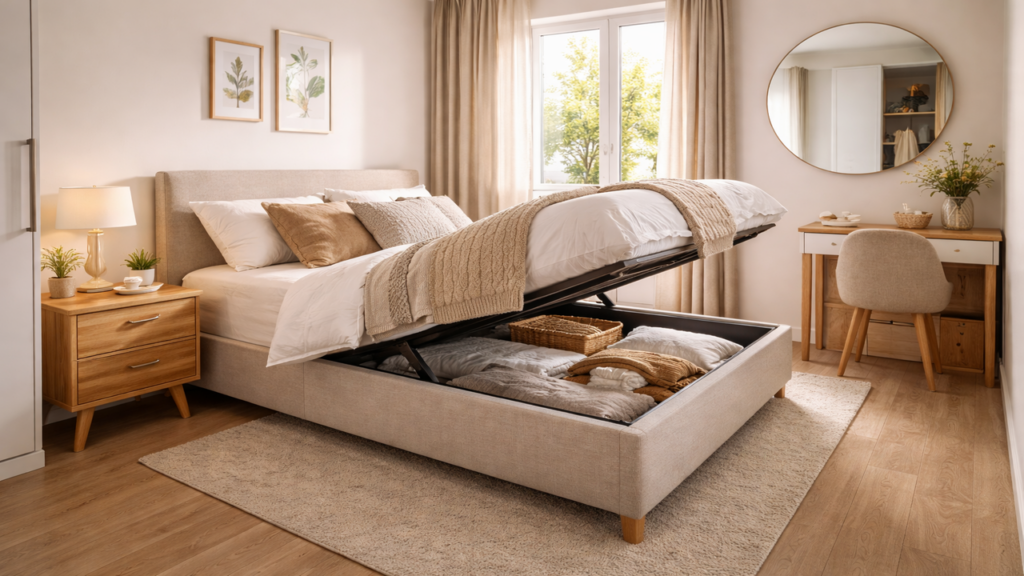 Quarto pequeno organizado vale ouro