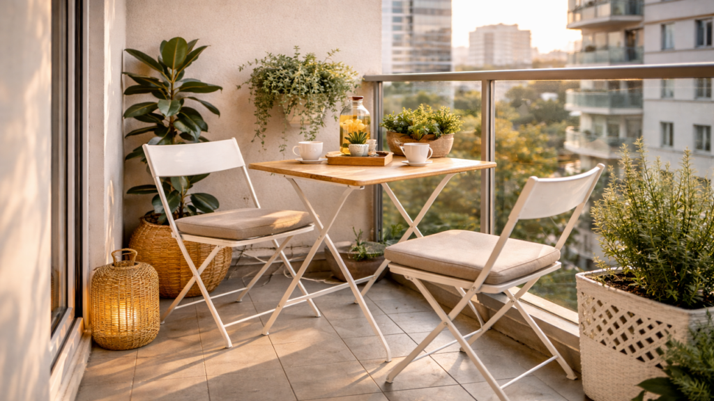 Balcão pequeno organizado vale cada metro