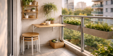 Balcão pequeno organizado vale cada metro