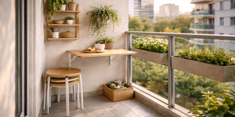 Balcão pequeno organizado vale cada metro