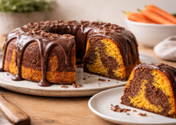 Esse bolo marmorizado vai te surpreender