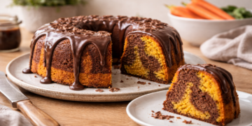 Esse bolo marmorizado vai te surpreender