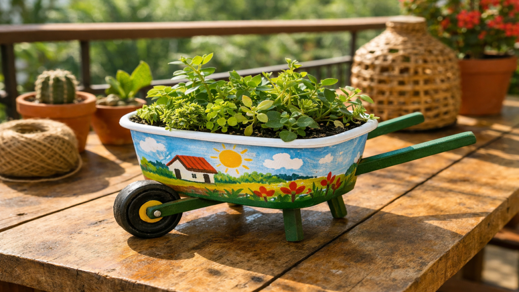 Como reaproveitar potes plásticos e criar mini jardins em casa