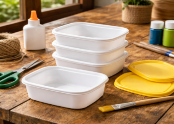 Como reaproveitar potes plásticos e criar mini jardins em casa