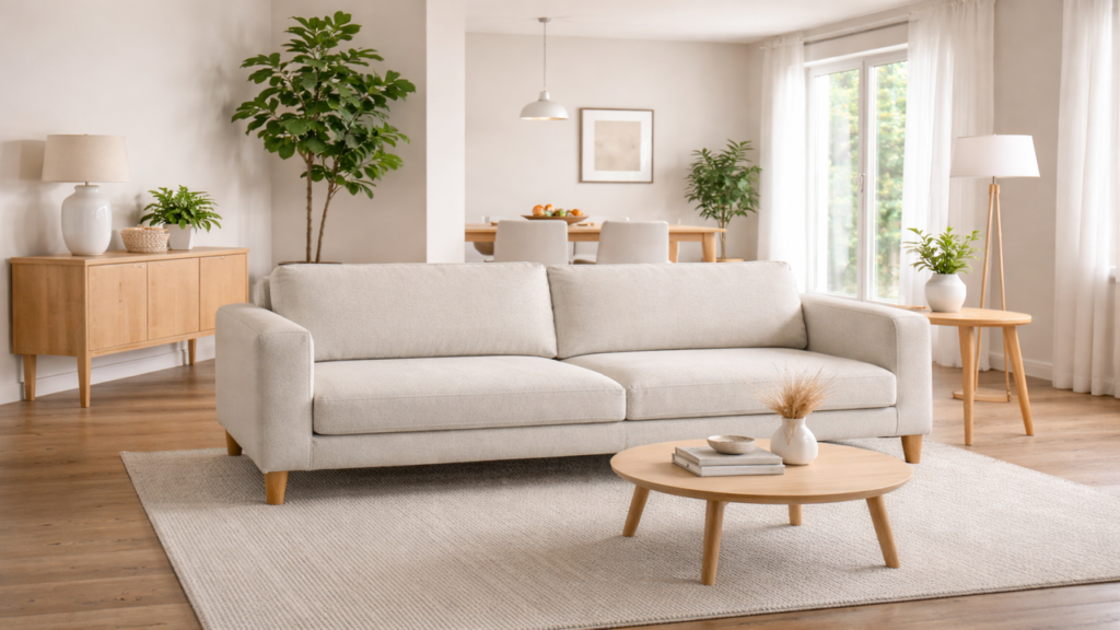 Organize, simplifique e decore sua sala com sofás sem almofadas