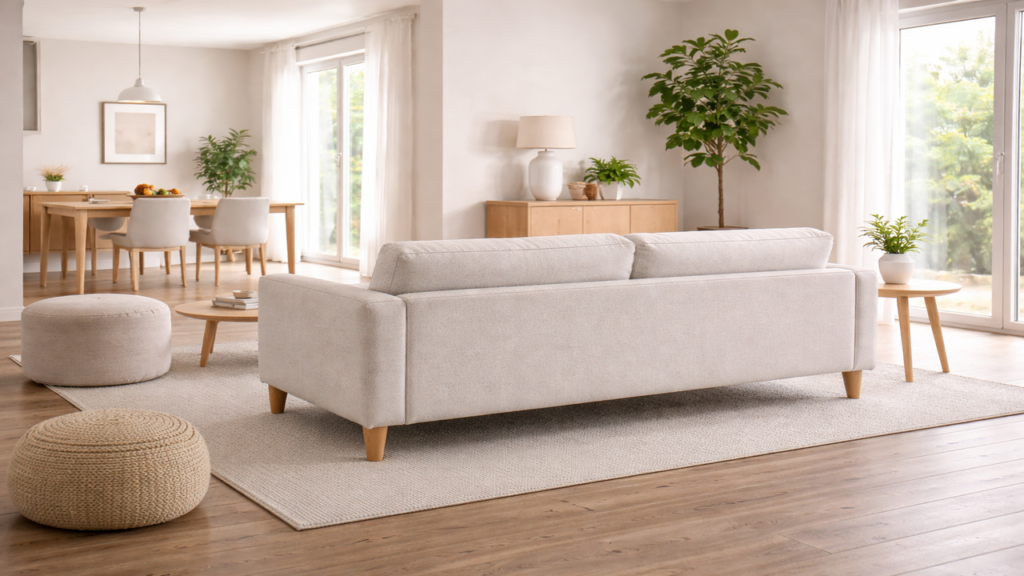 Organize, simplifique e decore sua sala com sofás sem almofadas