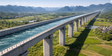 China constrói rio artificial gigante para levar água a Pequim