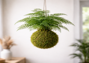 Como criar plantas Kokedama artesanais sem vasos em 15 minutos