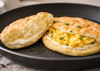 Receita prática de pão nuvem na frigideira
