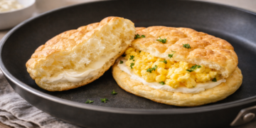 Receita prática de pão nuvem na frigideira