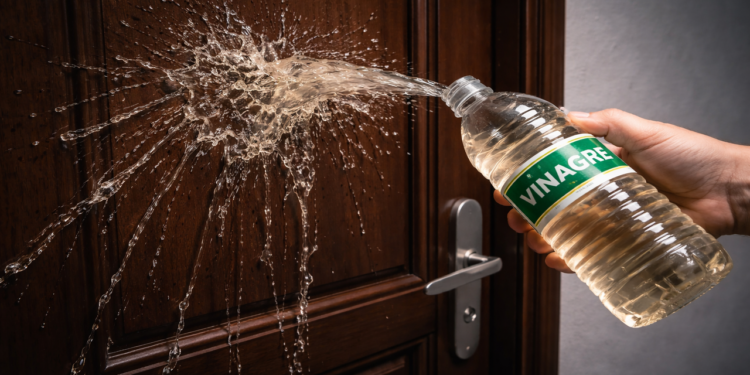O que acontece quando você passa vinagre na entrada